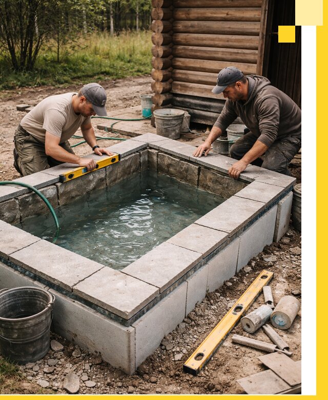 Изготовление и установка холодных купелей под ключ в Первоуральске