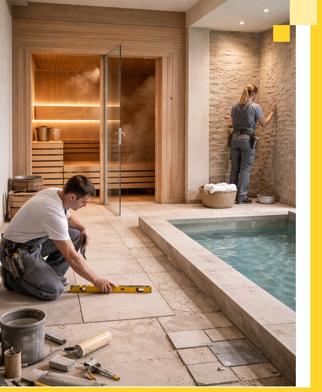 Комплексный дизайн и отделка интерьеров SPA под ключ в Первоуральске